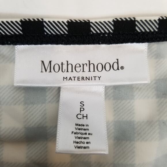 Motherhood Maternity Women's 2 Piece Tankini Set Black White Check Size Small - Picture 8 of 9